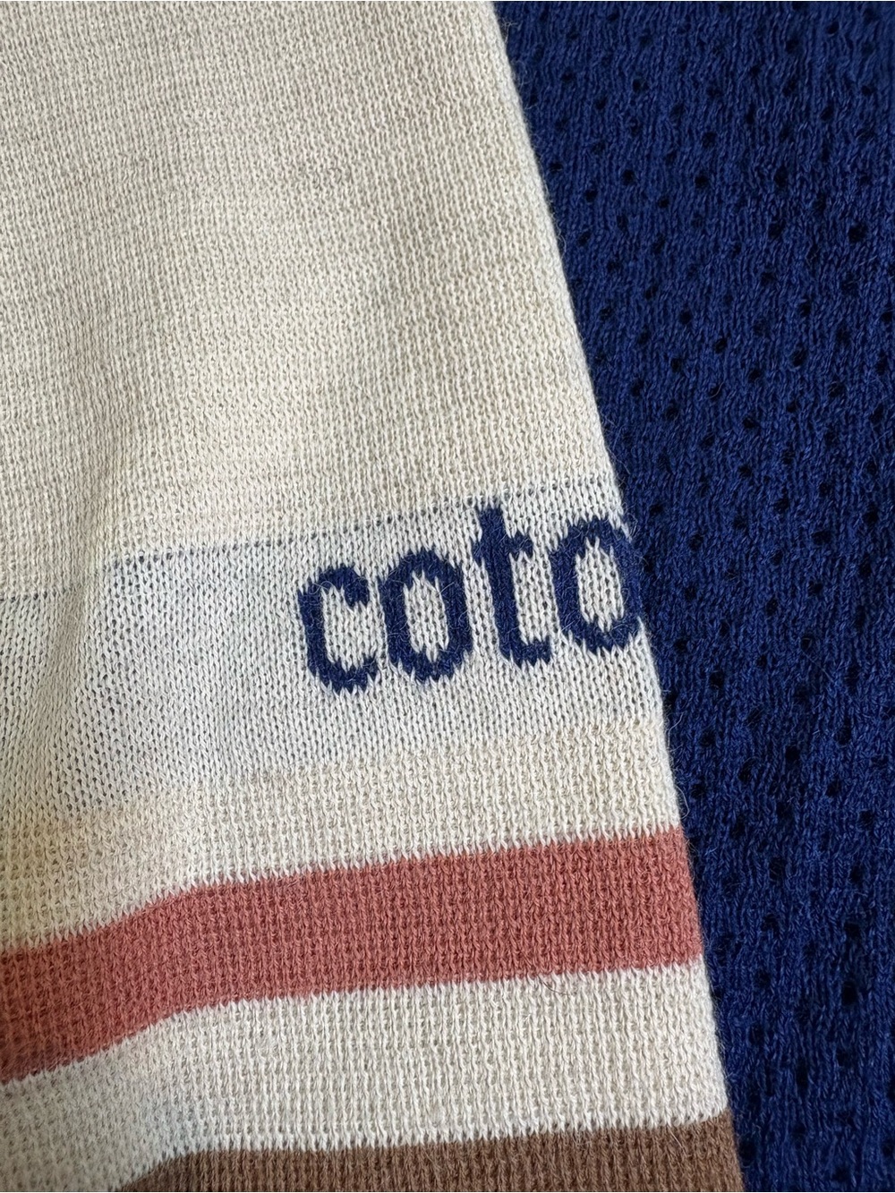 cotopaxi Libre Llama Fiber Crewneck Navy & Cream Sweater - Picture 5 of 8